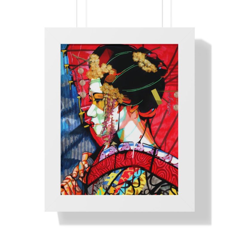 "Geisha" Framed Art Print - DomoINK