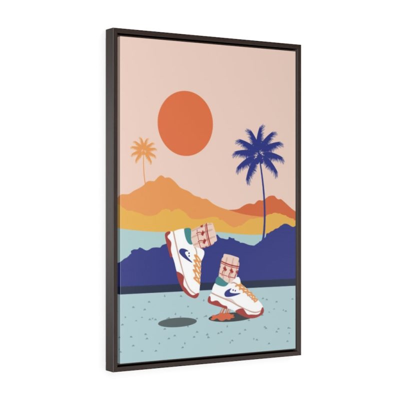 "Cali Views" Framed Canvas Print - DomoINK