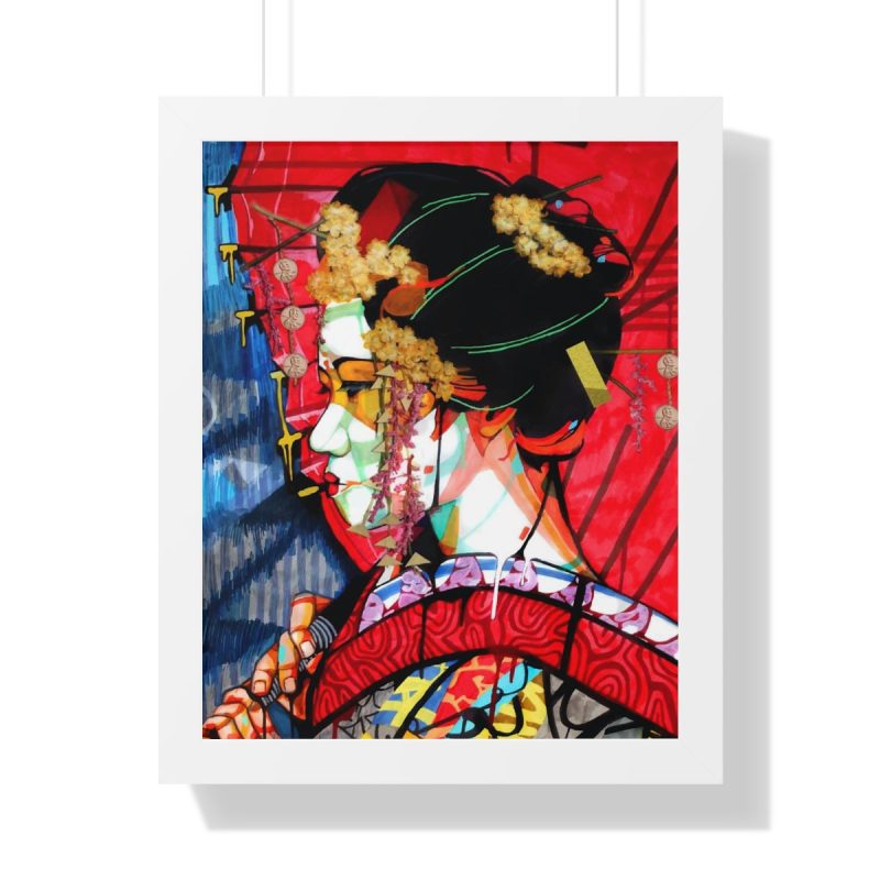 "Geisha" Framed Art Print - DomoINK