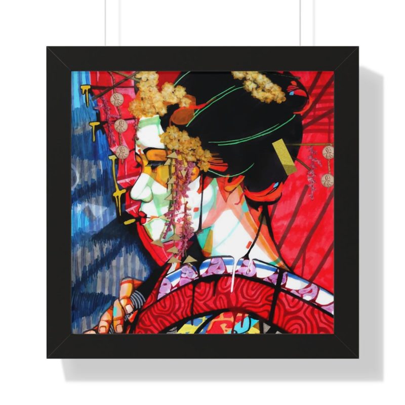 "Geisha" Framed Art Print - DomoINK