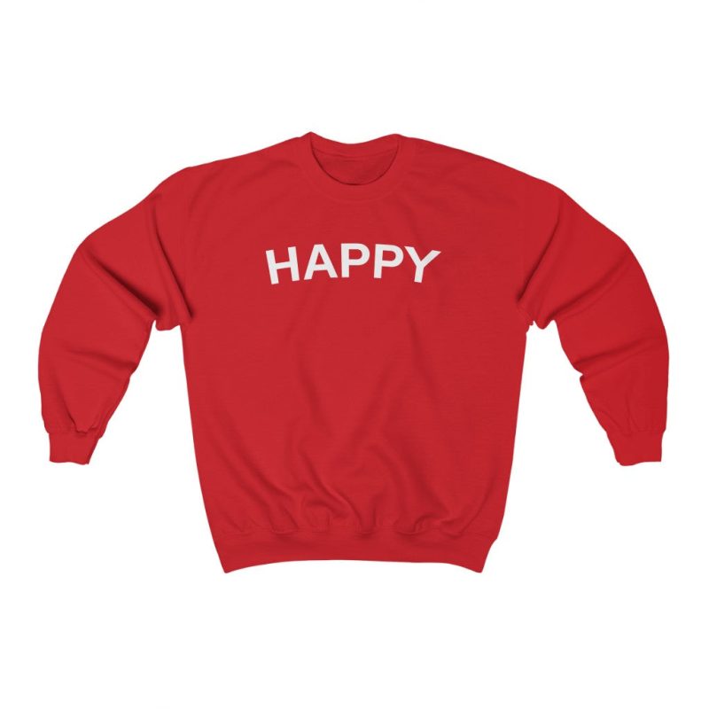 "Happy" Unisex Sweatshirt - DomoINK