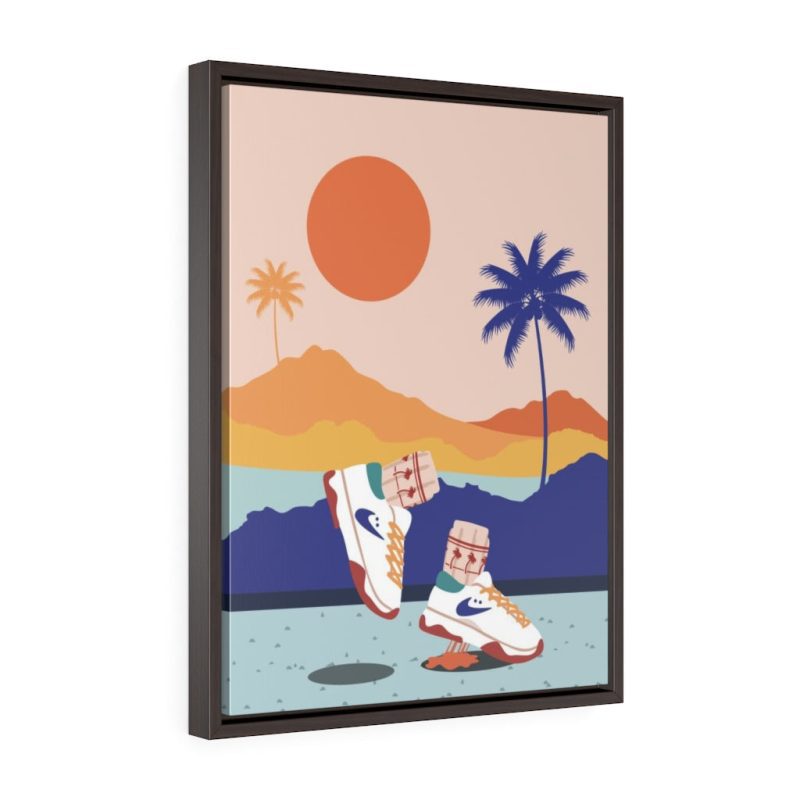 "Cali Views" Framed Canvas Print - DomoINK