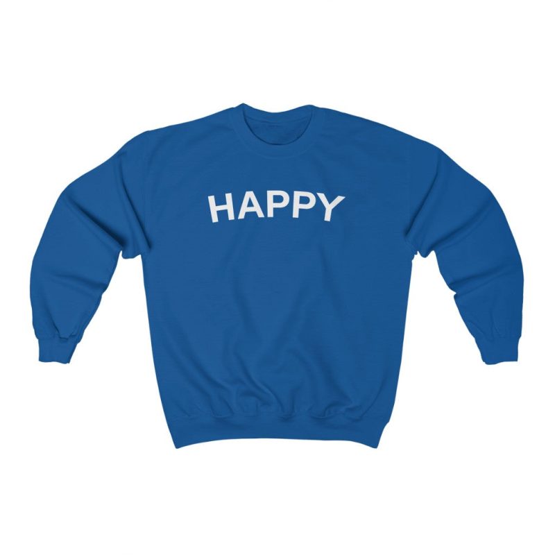 "Happy" Unisex Sweatshirt - DomoINK