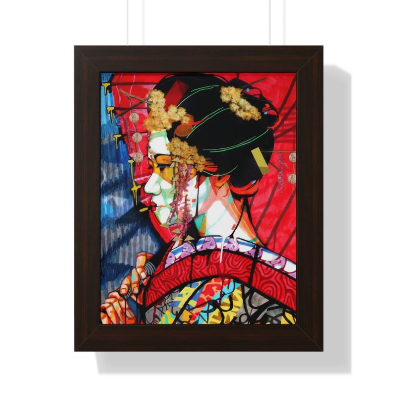 "Geisha" Framed Art Print - DomoINK