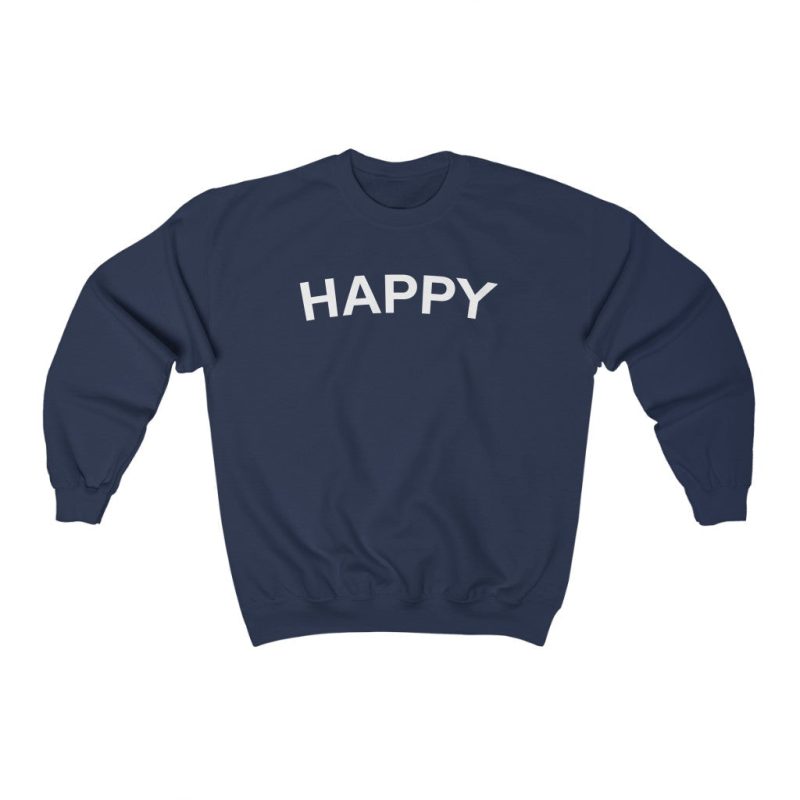 "Happy" Unisex Sweatshirt - DomoINK