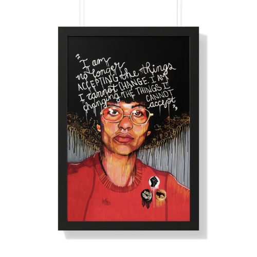 "Angela" Framed Art Print - DomoINK