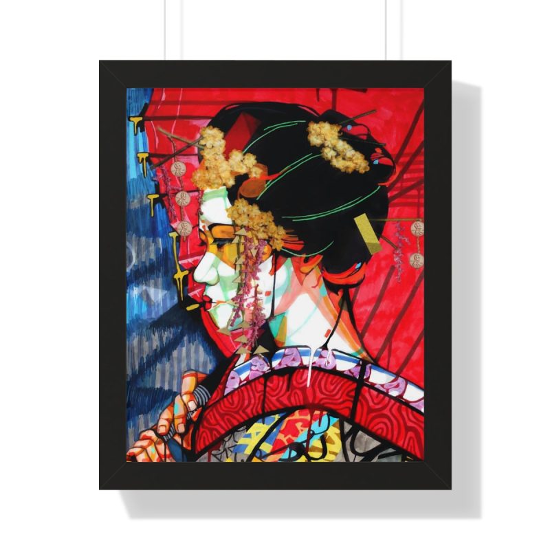 "Geisha" Framed Art Print - DomoINK