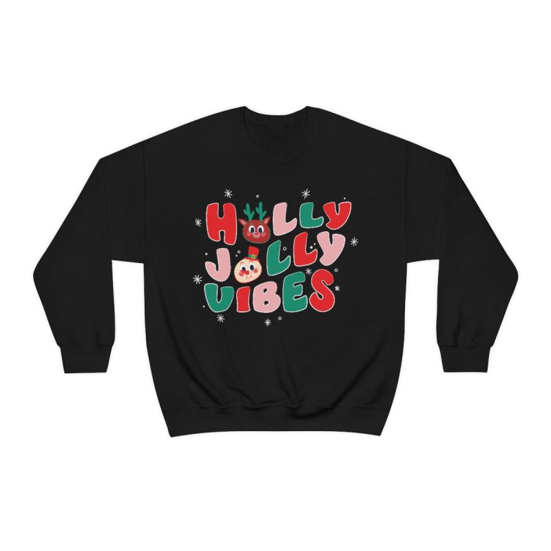 "Holly Jolly Vibes" Unisex Sweatshirt - DomoINK