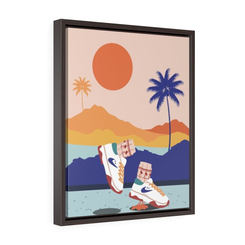 "Cali Views" Framed Canvas Print - DomoINK