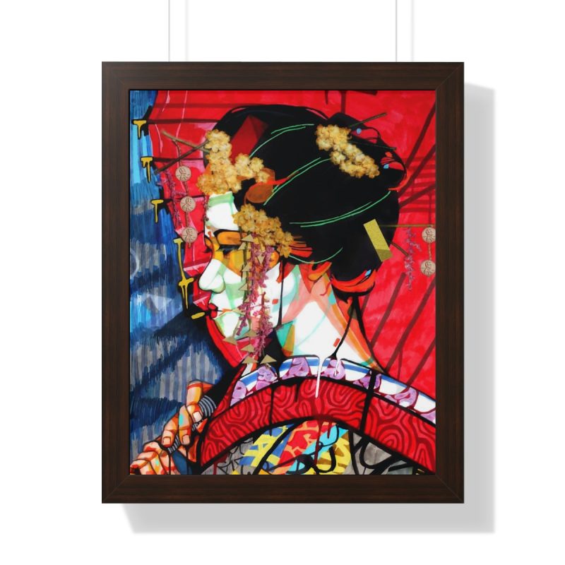 "Geisha" Framed Art Print - DomoINK