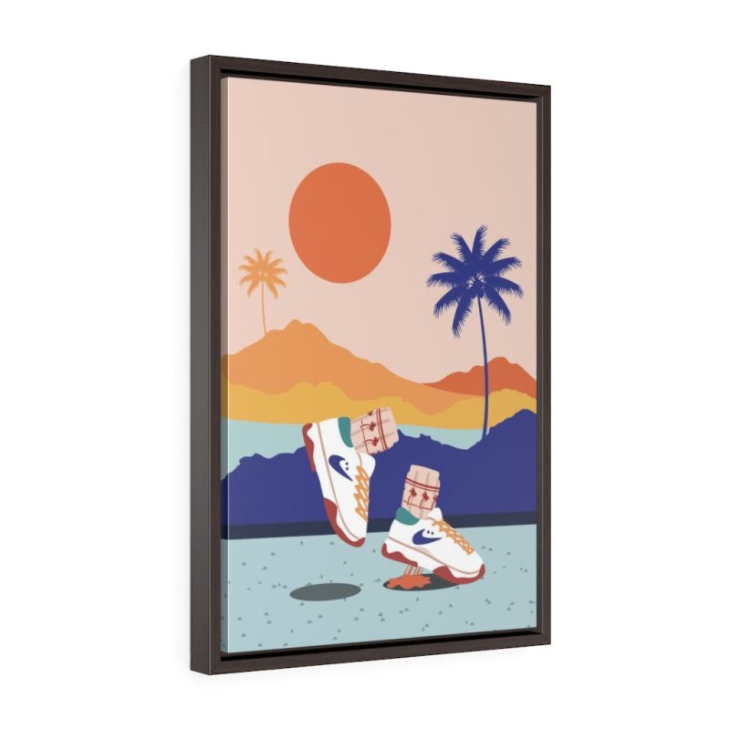 "Cali Views" Framed Canvas Print - DomoINK