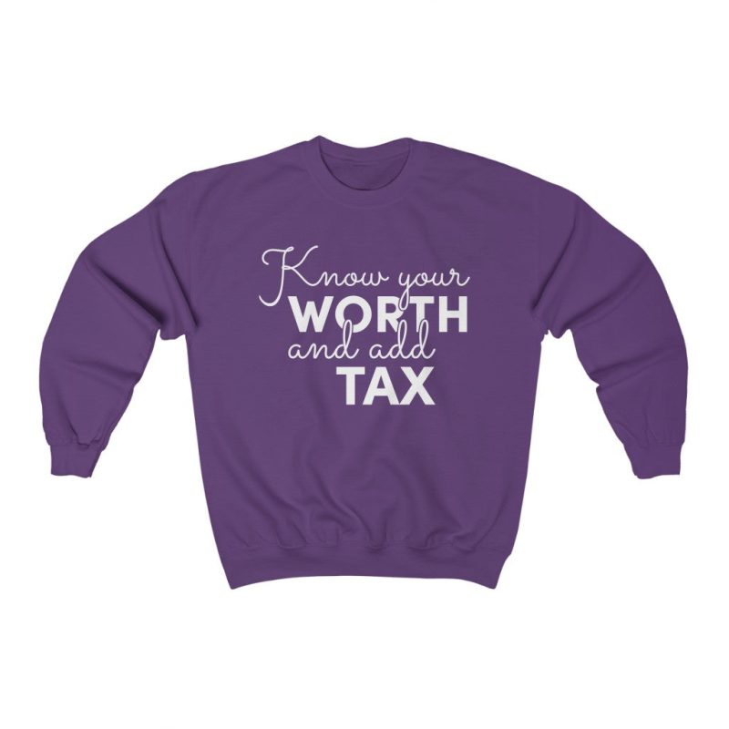 "Know Your Worth" Unisex Sweatshirt - DomoINK