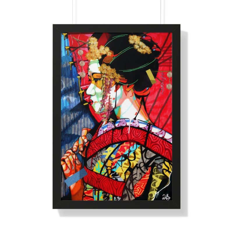 "Geisha" Framed Art Print - DomoINK