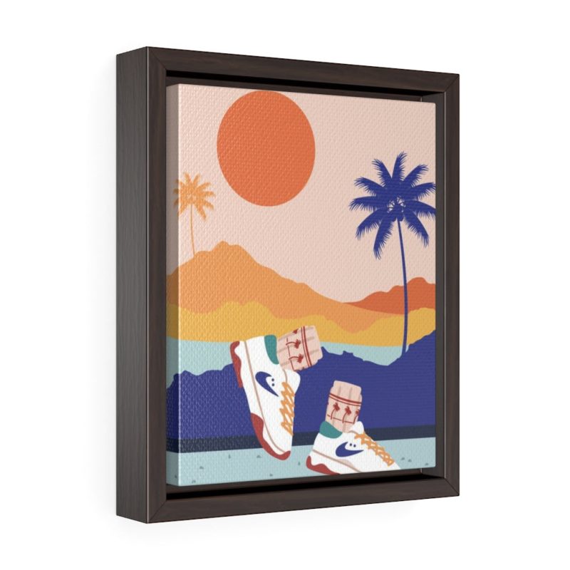 "Cali Views" Framed Canvas Print - DomoINK