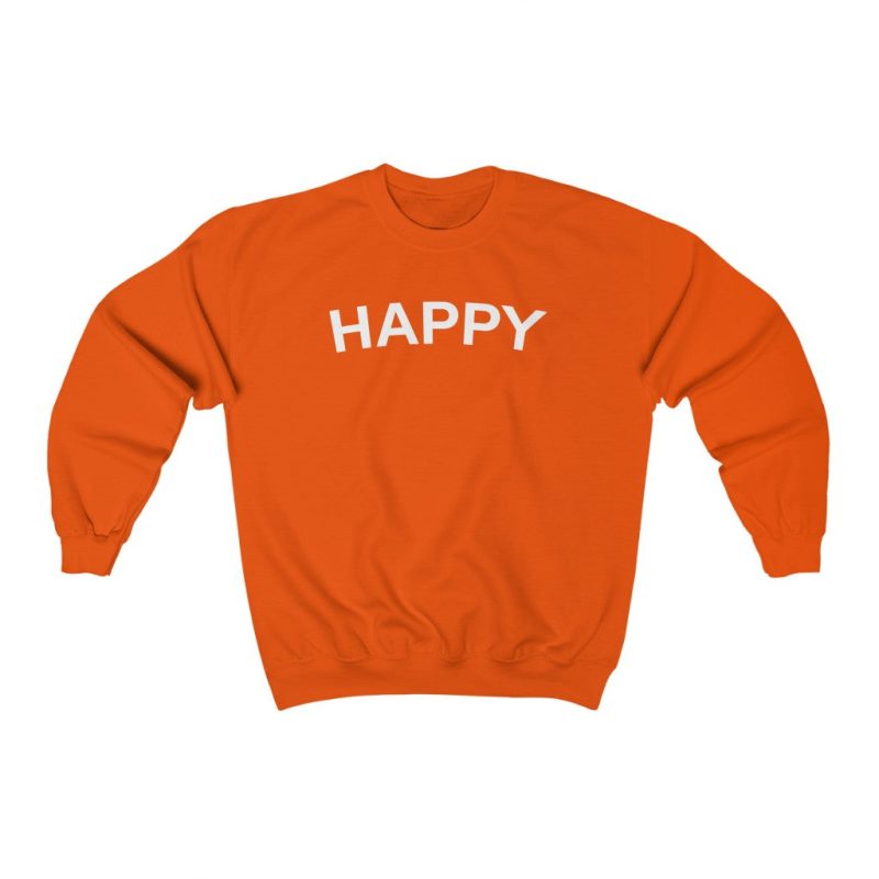 "Happy" Unisex Sweatshirt - DomoINK