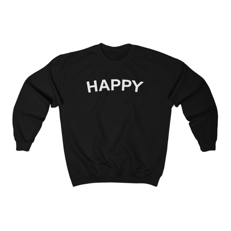 "Happy" Unisex Sweatshirt - DomoINK