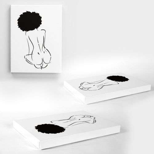 "Nude in Black No. 2" Print - DomoINK