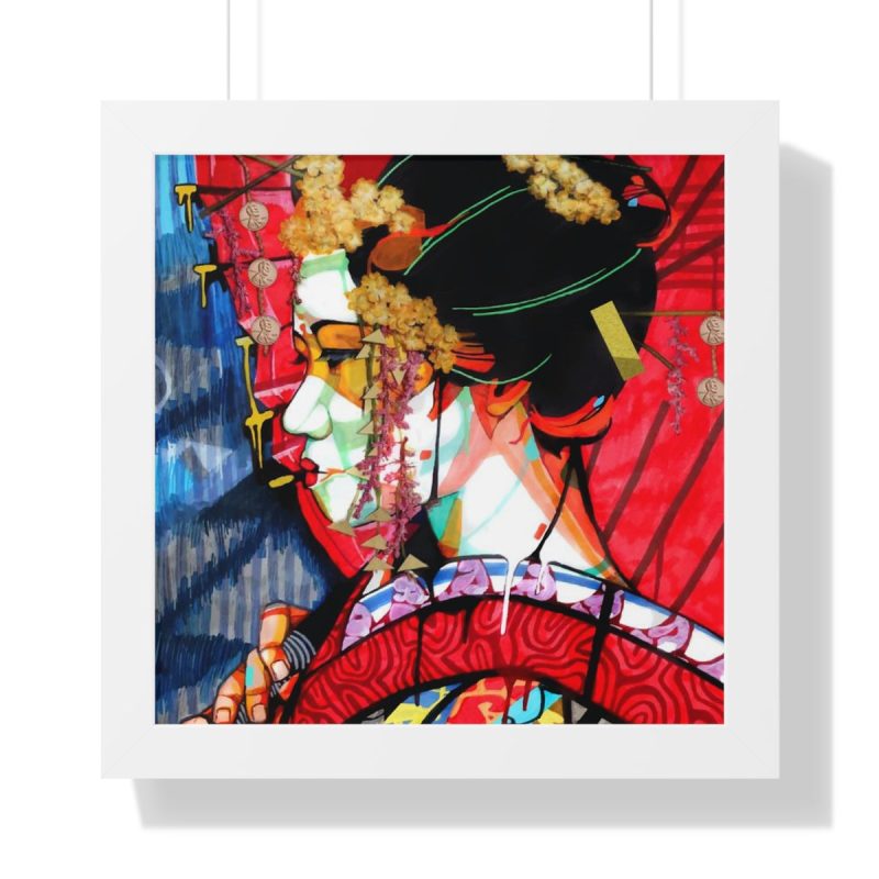 "Geisha" Framed Art Print - DomoINK