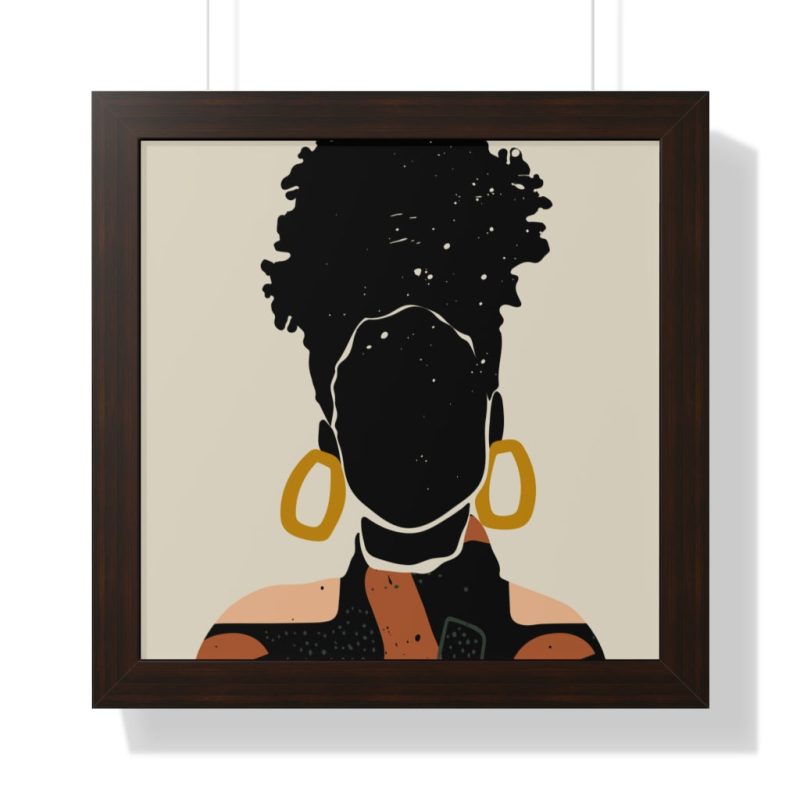 "Black Hair No. 14" Framed Art Print - DomoINK