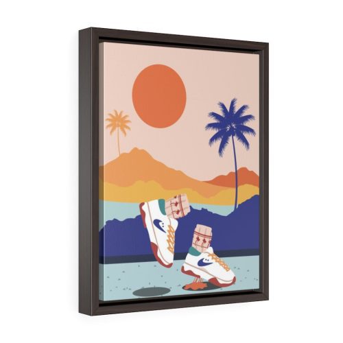 "Cali Views" Framed Canvas Print - DomoINK