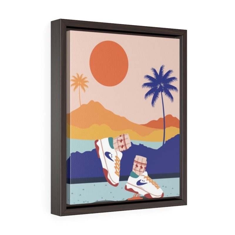 "Cali Views" Framed Canvas Print - DomoINK