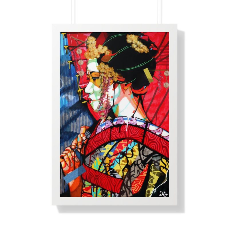 "Geisha" Framed Art Print - DomoINK