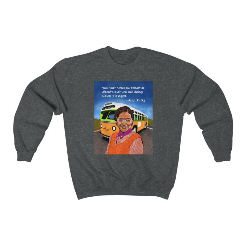 "Rosa Parks" Unisex Sweatshirt - DomoINK