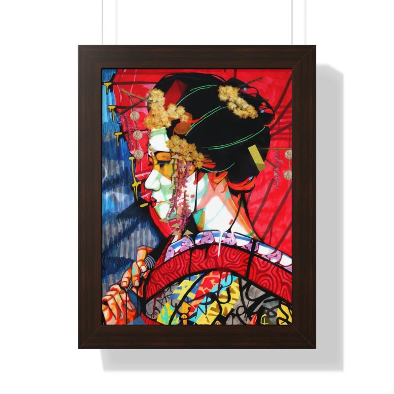 "Geisha" Framed Art Print - DomoINK