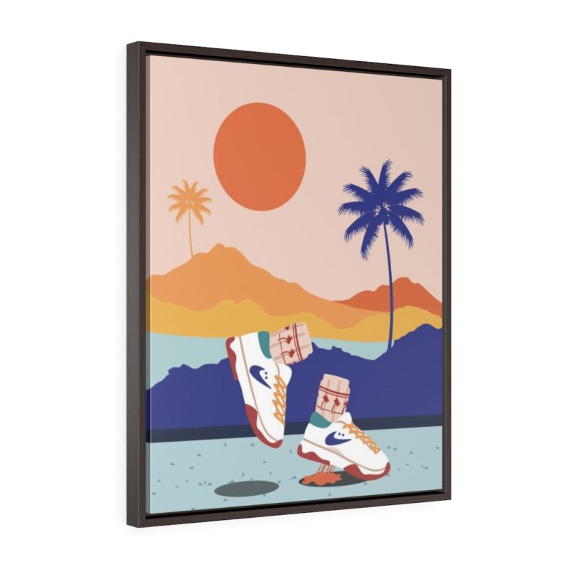 "Cali Views" Framed Canvas Print - DomoINK