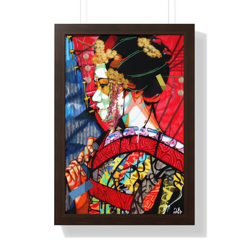 "Geisha" Framed Art Print - DomoINK