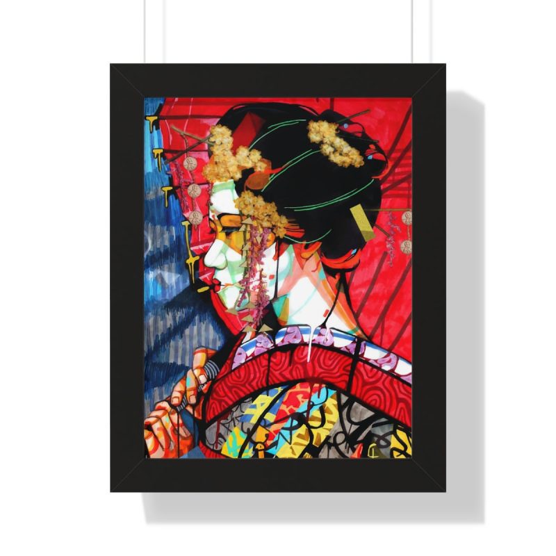 "Geisha" Framed Art Print - DomoINK