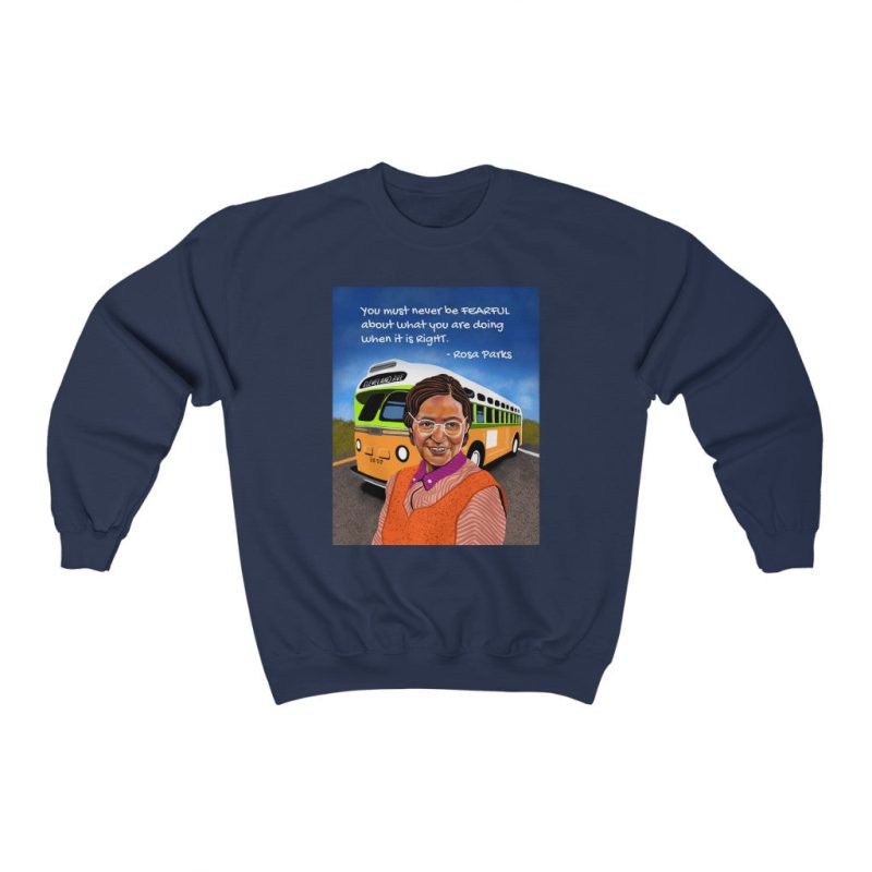 "Rosa Parks" Unisex Sweatshirt - DomoINK