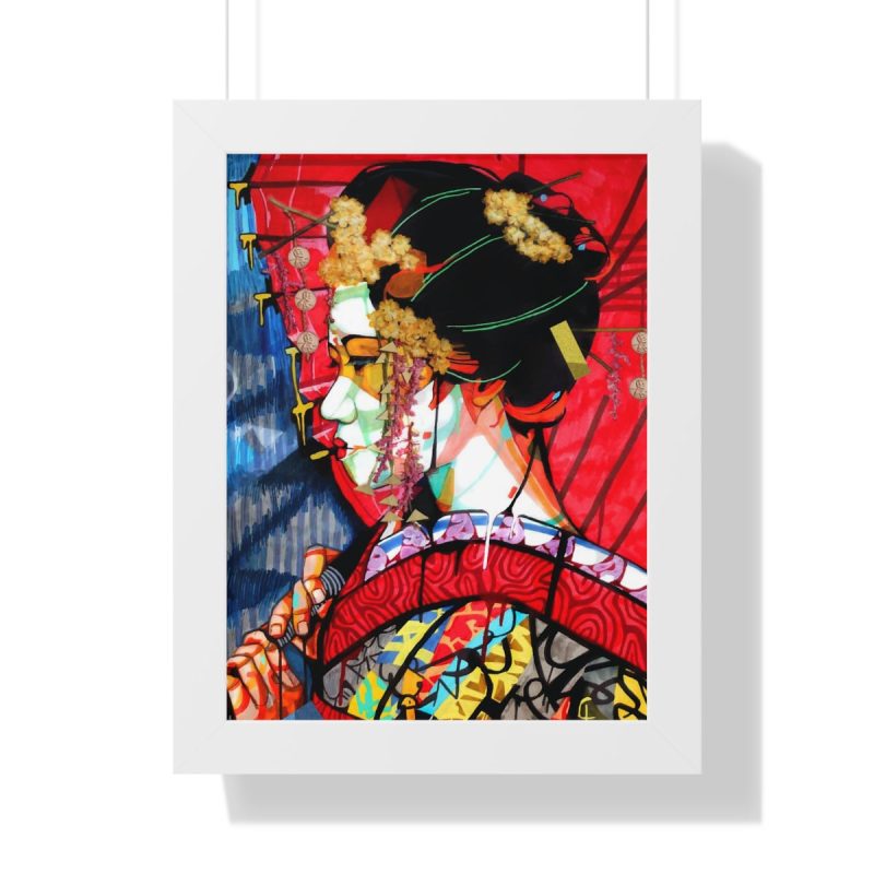 "Geisha" Framed Art Print - DomoINK