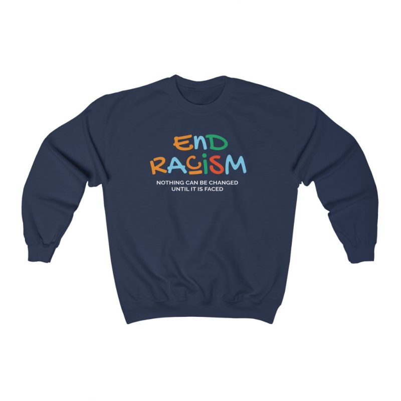 "End Racism" Crewneck Sweatshirt - DomoINK