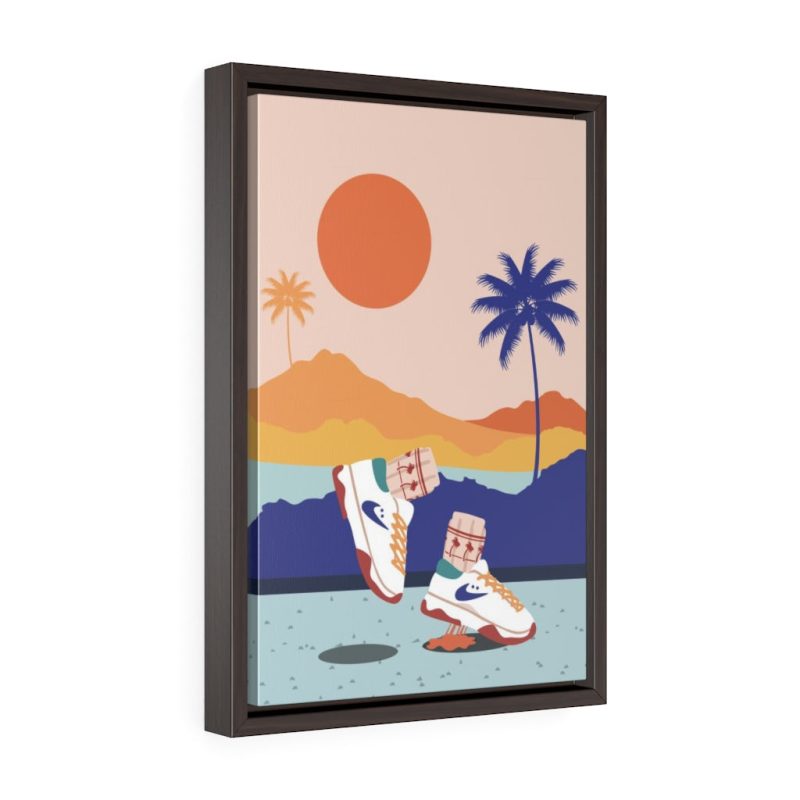 "Cali Views" Framed Canvas Print - DomoINK