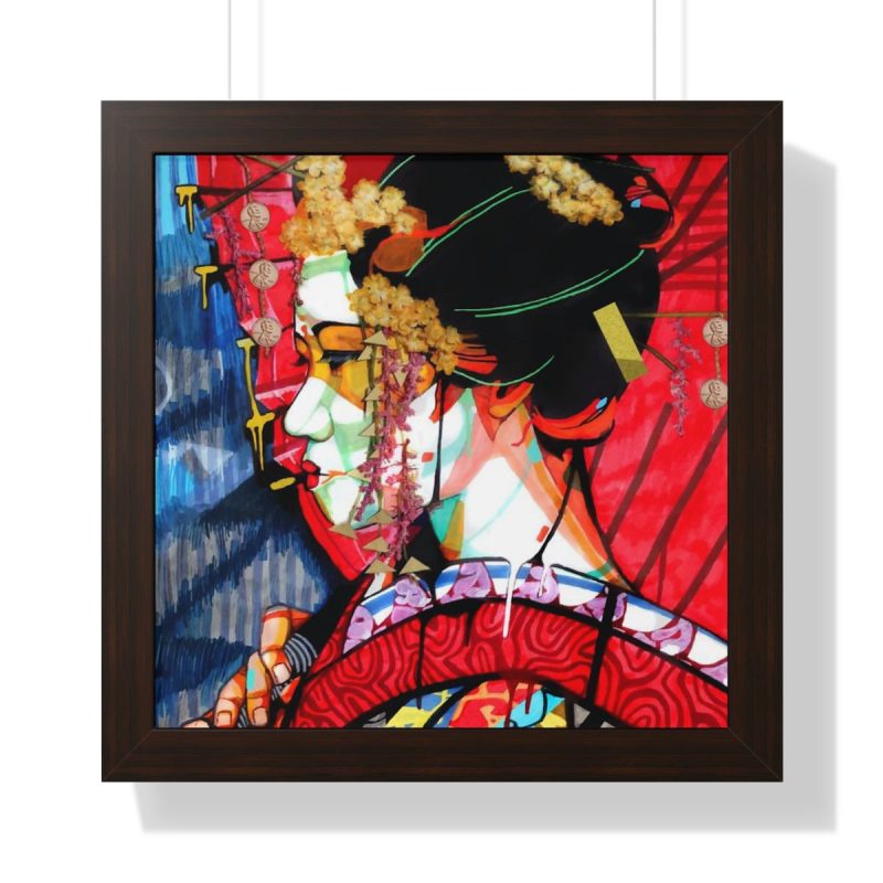 "Geisha" Framed Art Print - DomoINK