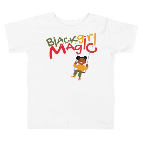 "Black Girl Magic" Toddler Short Sleeve Tee - DomoINK