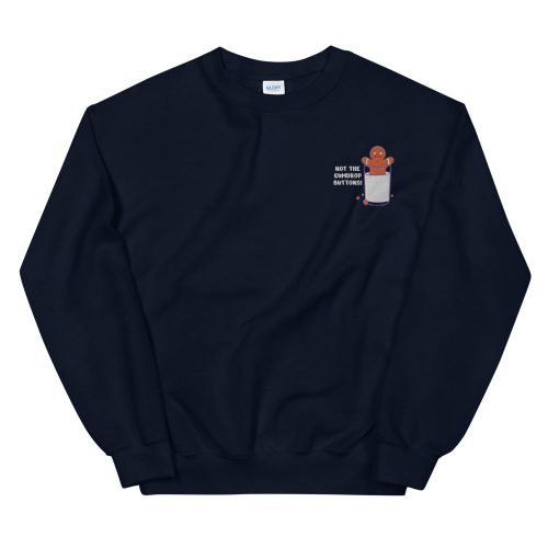 unisex crew neck sweatshirt navy front 619cbeb962df8