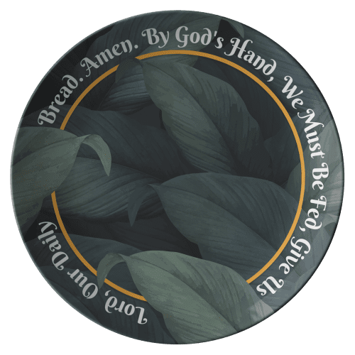 "God's Hand" Prayer Series Plate - DomoINK