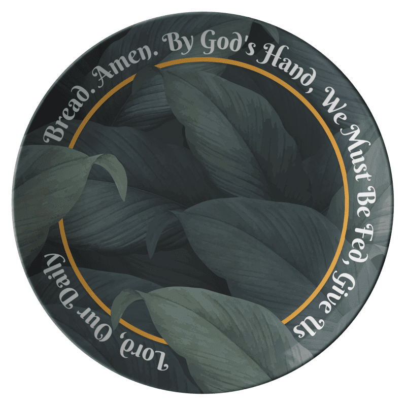 "God's Hand" Prayer Series Plate - DomoINK